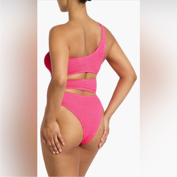 NWT Bond-Eye Rico One Piece Cut Out Swimsuit in Fuschia Pink - Picture 4 of 10